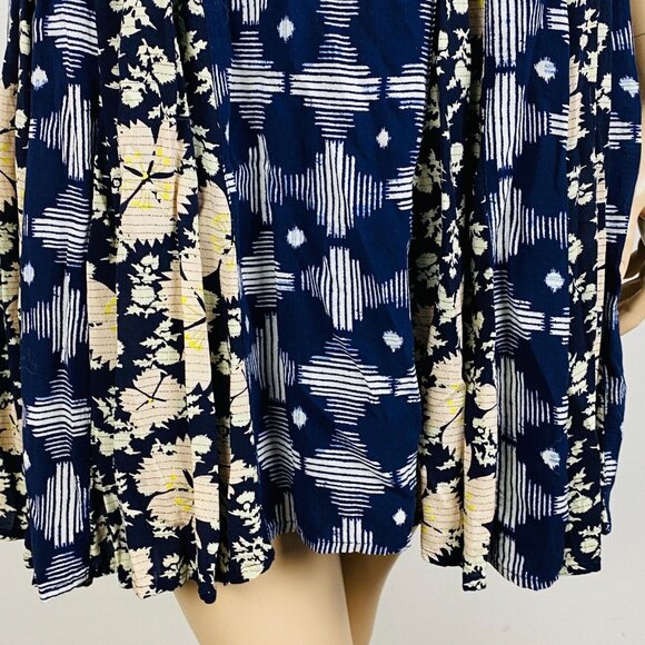 Anthropologie Maeve Floral Abstract Women's XS Indiga Swing Dress - Picture 3 of 11